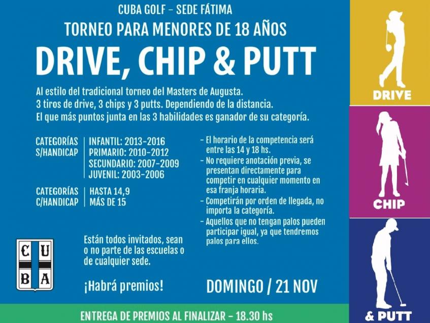 Torneo Drive, Chip & Putt en la Sede Fátima- 21 de noviembre 2021
