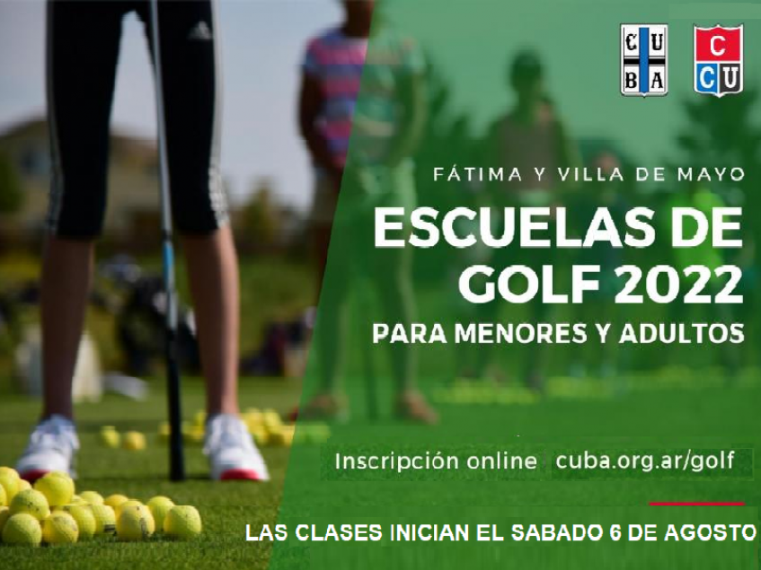 Escuelas de Golf 2022 Agosto - Noviembre 2022